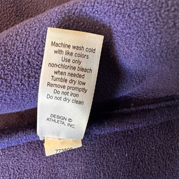 Athleta switchback‎ size Small purple fleece peacoat - Picture 12 of 15